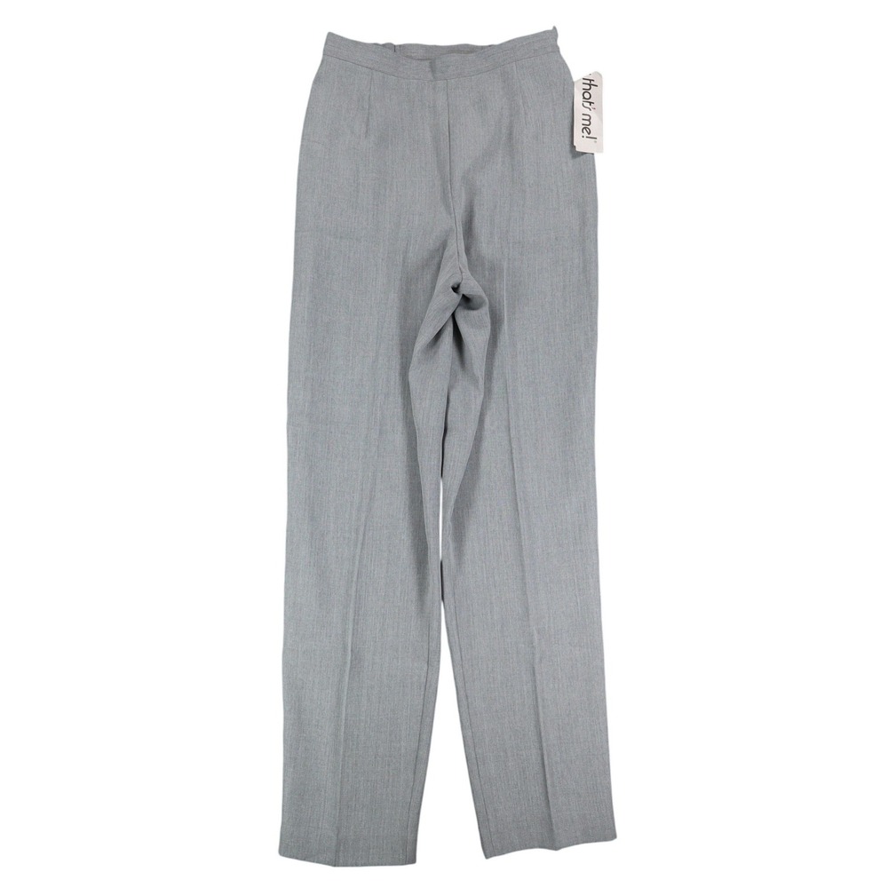 That's Me! Dress Pants Womens 8 Vintage 90s Steel Gray High Rise Straight Leg